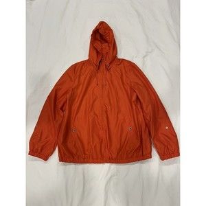 Ellen Tracy Orange Lightweight Windbreaker Jacket S/M